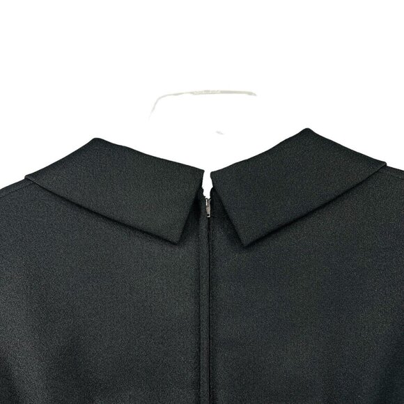 Vintage Maxi Dress Size 16-1/2 60s 70s Sleeveless Black White Stones Trees Avon - Picture 14 of 16